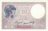 Frankreich 5 Francs Bleu, E.Picard-J.Laferrière, 1933-08-17, UNZ- -