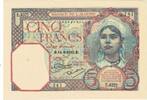 Algeria 5 Francs Geldschein, 1933-09-13, KM:77a, SS -