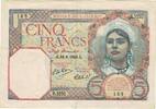 Algeria 5 Francs Geldschein, 1941-06-18, KM:77a, SS -