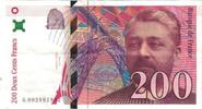Frankreich 200 Francs Eiffel, BRUNEEL, BONARDIN, VIGIER, UNZ- -