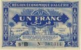 Algeria 1 Franc Geldschein, 1949-03-01, KM:98a, UNZ -