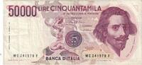 Italien 50,000 Lire Geldschein, 1984-02-06, KM:113a, SS -