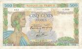 Frankreich 500 Francs La Paix, P. Rousseau and R. Favre-Gilly -