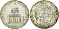 Frankreich 100 Francs Münze, Panthéon, Paris, VZ, Silber, KM:951.1 -