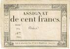 100 Francs 1795 Frankreich SERIE 172 NUMÉRO 1941, SS, KM:A78, Lafaurie:173 SS