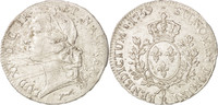Frankreich Ecu Münze, Louis XV, Orléans, SS+, Silber, KM:523.18 -