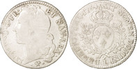 Frankreich 1/2 ECU, 44 Sols Münze, Louis XV, 1/2 Écu au bandeau -