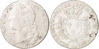 Frankreich 1/2 ECU, 44 Sols Münze, Louis XV, 1/2 Écu de Béarn au bandeau -