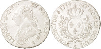 Frankreich 1/2 ECU, 44 Sols Münze, Louis XVI, 1/2 Écu, Paris, SS -