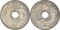 Frankreich 25 Centimes Münze, Essai de Peter, UNZ, Nickel, Gadoury:72.2 -