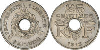 Frankreich 25 Centimes Münze, Essai de Guis, Petit Module, UNZ, Nickel -