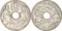 Frankreich 25 Centimes Münze, Essai de Prouvé, Grand Module, UNZ -