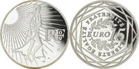 Frankreich 15 Euro Semeuse, Paris, Proof / BE, STGL, Silber, KM:1535 -