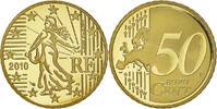 Frankreich 50 Euro Cent Paris, Proof, STGL, Messing, Gadoury:6a. -