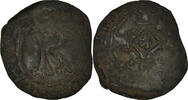 Spanische Niederlande Double Mite Münze, Charles Quint, Brabant, S, Kupfer -