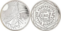 Frankreich 15 Euro Semeuse, Paris, BE, STGL, Silber, KM:1535 -