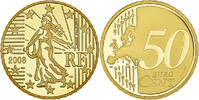 Frankreich 50 Euro Cent Paris, Proof / BE, STGL, Messing, KM:1412 -