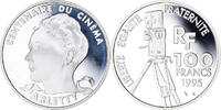 Frankreich 100 Francs Münze, Arletty, Centenaire du Cinéma, Paris -