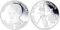 Frankreich 100 Francs Münze, Marcel Pagnol, Centenaire du Cinéma -