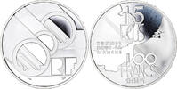 Frankreich 100 Francs-15 Ecus Münze, Tunnel sous la Manche, BE, STGL -