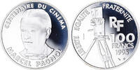 Frankreich 100 Francs Münze, Marcel Pagnol, Paris, Essai Proof, STGL -