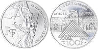 Frankreich 100 Francs Münze, Liberté guidant le peuple, Bicentenaire du Musée du -