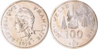 Neukaledonien 100 Francs Münze, Paris, ESSAI, STGL, Nickel-Bronze -