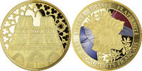 Frankreich Medaille Notre Dame de paris, Patrimoine Culturel, Proof -