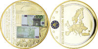 Frankreich Medaille Billet de Banque Européenne, 100 Euro, Proof, STGL -
