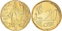 Frankreich 20 Euro Cent 2007 Paris BU, STGL, Messing, Gadoury:5., KM:1411