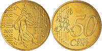 Frankreich 50 Euro Cent Paris, BU, STGL, Messing, KM:1287 -