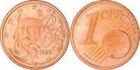 Frankreich Euro Cent Paris, Proof / BE, STGL, Copper Plated Steel -