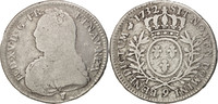 Frankreich 1/2 ECU, 44 Sols Münze, Louis XV, 1/2 Écu aux branches d'olivier -
