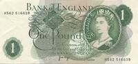 Großbritannien 1 Pound Geldschein, KM:374g, UNZ- -