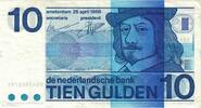 Niederlande 10 Gulden Geldschein, KM:91b, VZ+ -