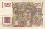 Frankreich 100 Francs Jeune Paysan, 18132 A.279, SS+, Fayette:28.20 -