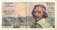 Frankreich 1000 Francs 55830 M.245, VZ, Fayette:42.20, KM:134a -