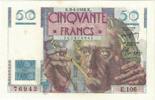 Frankreich 50 Francs Le Verrier, 76942 E.106, VZ, Fayette:20.10, KM:127b -