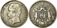 Frankreich 5 Francs Münze, Napoleon III, Napoléon III, Paris, S -