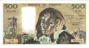 Frankreich 500 Francs Pascal, E.83 93109, UNZ-, Fayette:71.17, KM:156d -