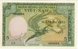 South Vietnam 5 Dông Geldschein, South Viet Nam, KM:2a, UNZ -