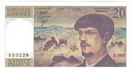 Frankreich 20 Francs Debussy, 333226 S.003, UNZ, Fayette:66.1, KM:151a -
