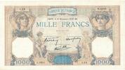 Frankreich 1000 Francs G.8313 139, SS, Fayette:38.39, KM:90c -