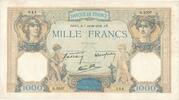 Frankreich 1000 Francs Q.3507 344, SS, Fayette:38.22, KM:90c -