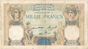 Frankreich 500 Francs Cérès et Mercure, F.3024 892, SS, Fayette:38.3 -