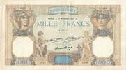 Frankreich 1000 Francs Y.1616 369, SS, Fayette:37.06, KM:79b -
