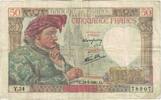 Frankreich 50 Francs Jacques Coeur, Y.34, S, Fayette:19.5, KM:93 -