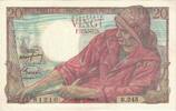 Frankreich 20 Francs Pêcheur, B.245, UNZ, Fayette:13.17, KM:100a -
