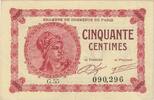 Frankreich 50 Centimes Paris, UNZ, Pirot:97-10 -