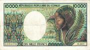 Congo Republic 10,000 Francs Geldschein, KM:7, SS -